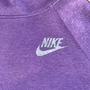 Purple Nike Cowl Neck Hoodie Size L